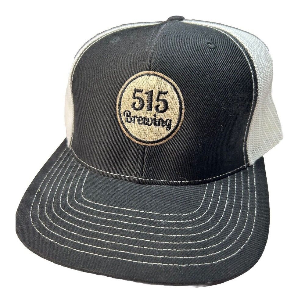 515 Brewing Beer Clive Iowa Trucker Hat Cap Snapback Black White